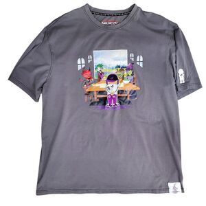 Lil Woo by Al Wissman Gray Tee Front & Back Graphic Joker &  Wicked Witch 3XL